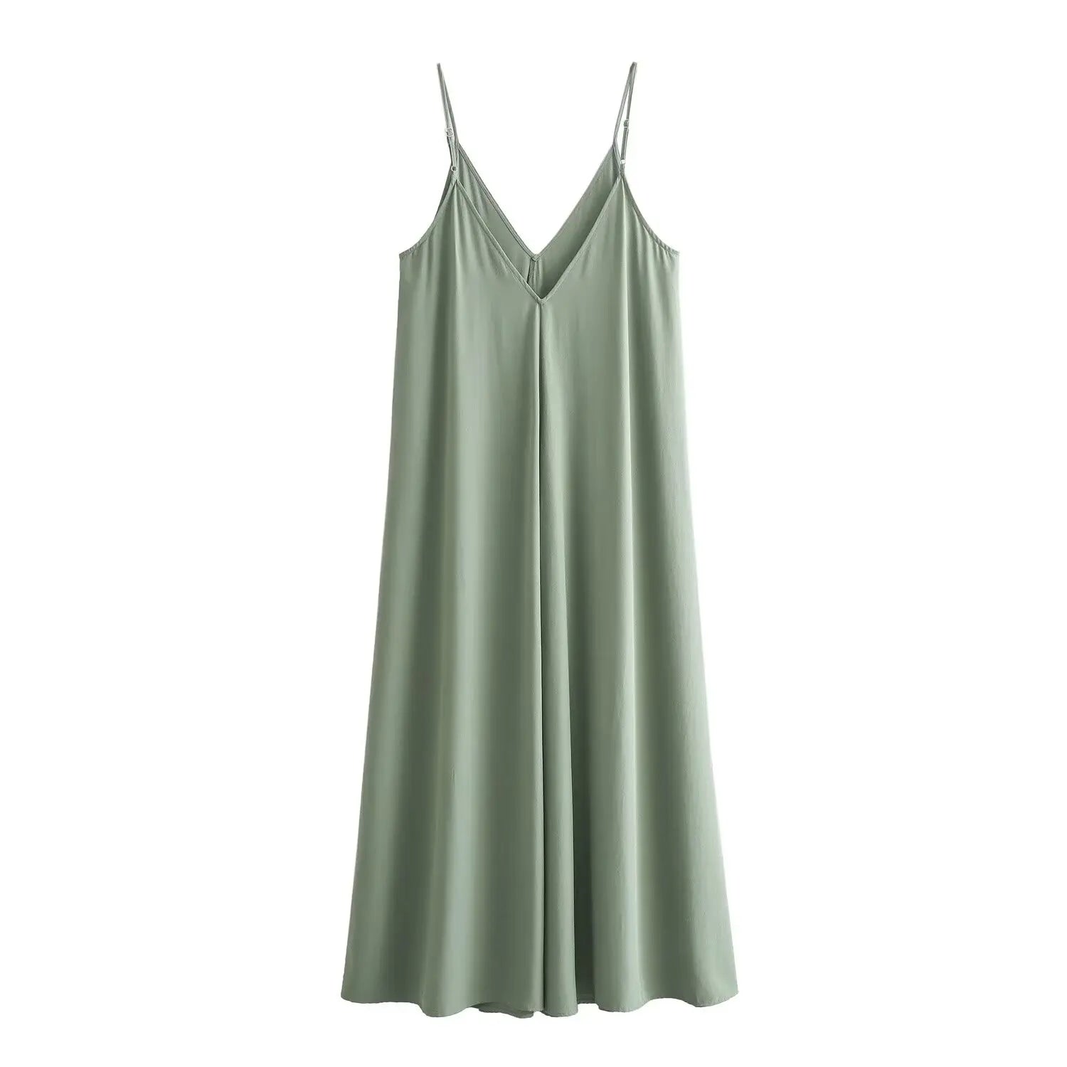 MUJER Black Slip Long Dresses