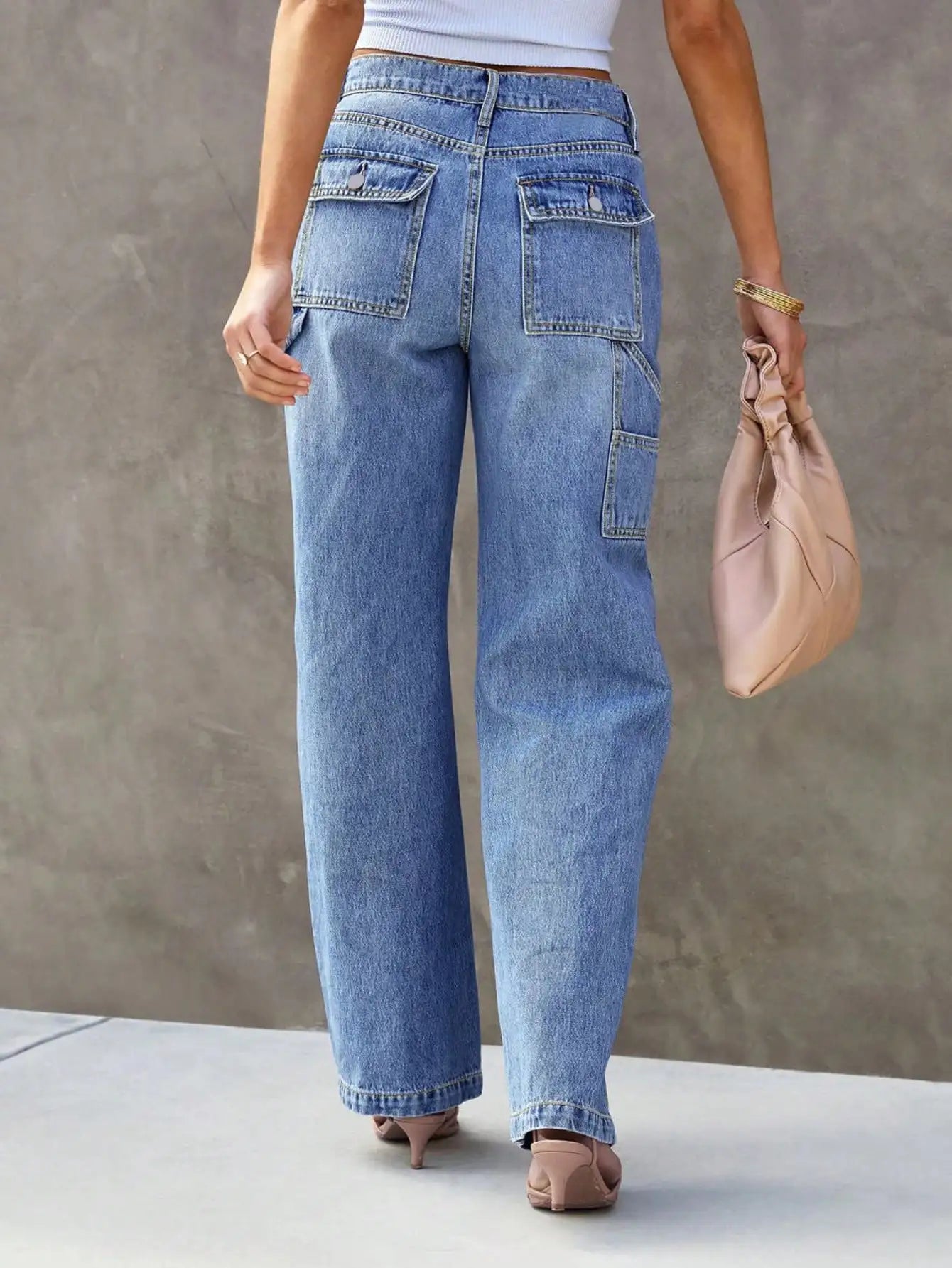 Light Blue Wide Jeans pants
