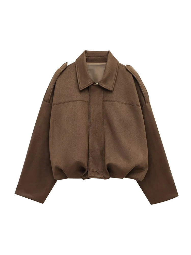 Vintage Green Oversize Bomber Jackets